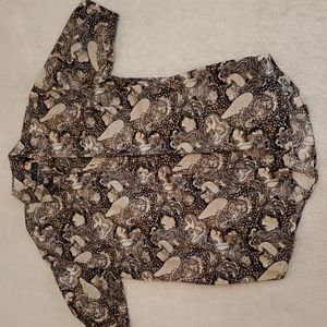 Mens Paisley Shirt L Tall